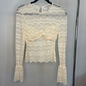 Sarah Hann Joslyn Lace Top - Anthropologie